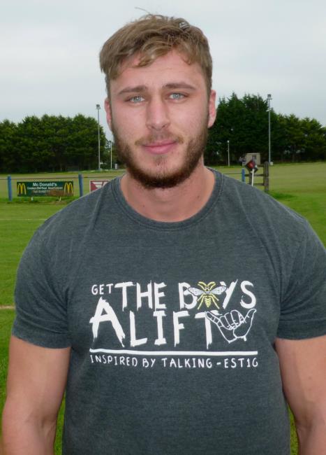 Josh Hicks - try hat-trick for Llangwms outstanding No 8